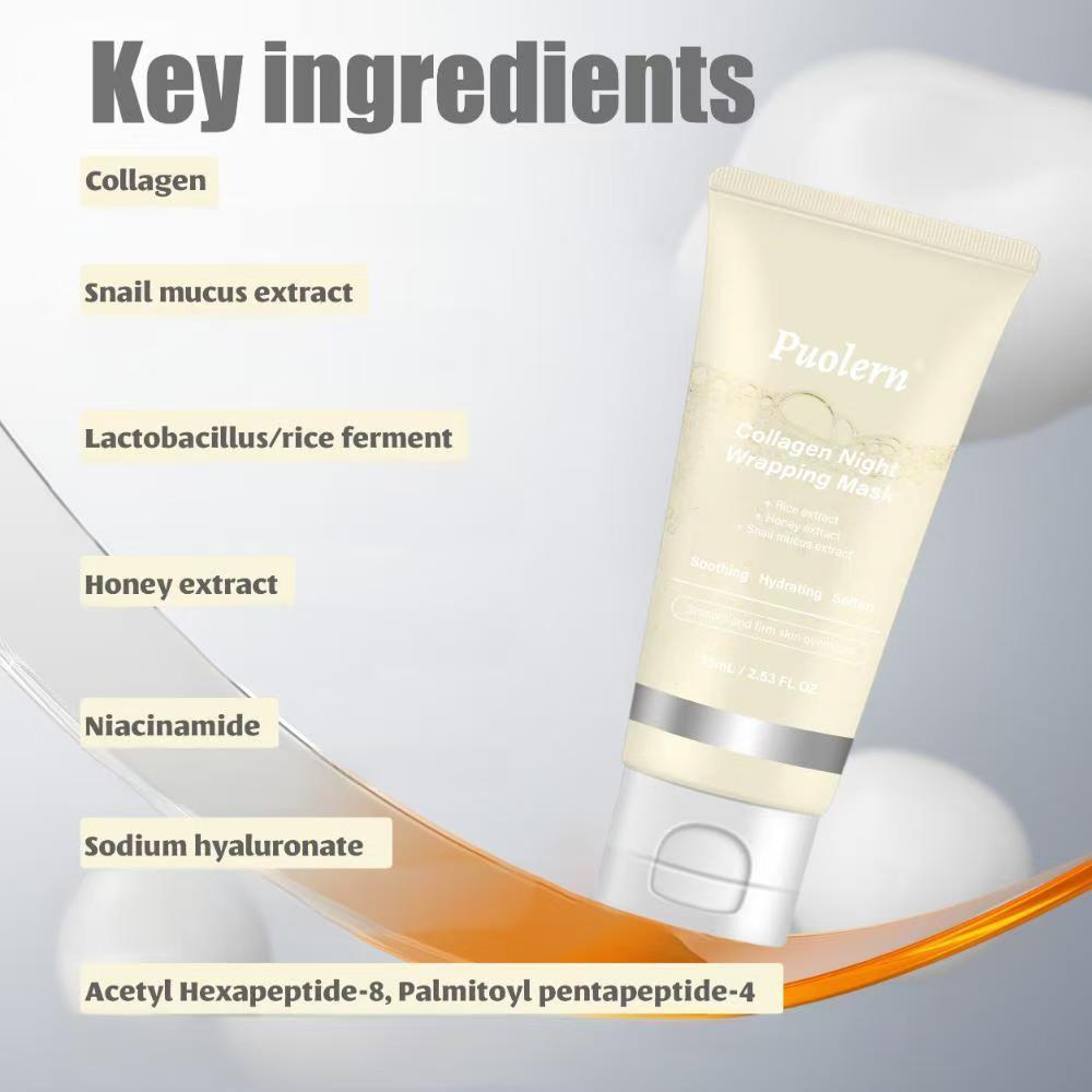 Puolern Collagen Peel-Off Mask for Smooth, Hydrated-Looking Skin